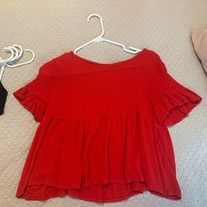 Red blouse
